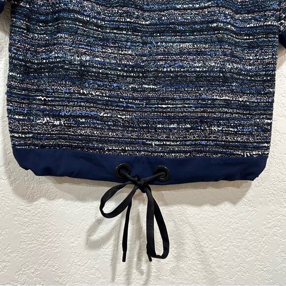 Diane von frustenberg adela tweed short sleeve top womems size medium - Picture 3 of 12